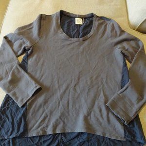 La Vi by Sam & Lavi Anthropologie Shirt Sz M Gray